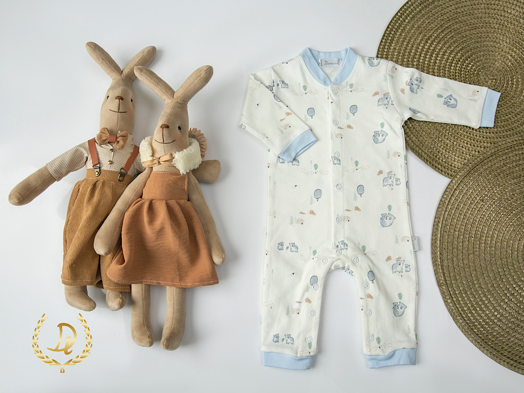 سرهمی نوزادی پسرانه طرح جوجه کوالا و سنجاب دانالو Danaloo