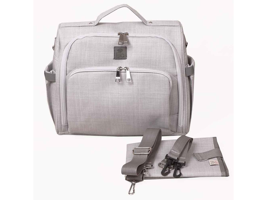 کوله پشتی و ساک لوازم ۳ کاره یونا خط دار طوسی الا ELA