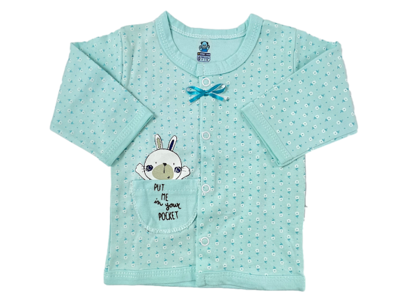 بلوز مانتویی نوزادی طرح  خرگوش بی بی سان baby sun