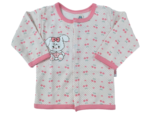 بلوز مانتویی نوزادی طرح  گیلاس بی بی سان baby sun