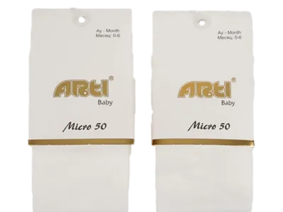 جوراب شلواری شیری رنگ Arti