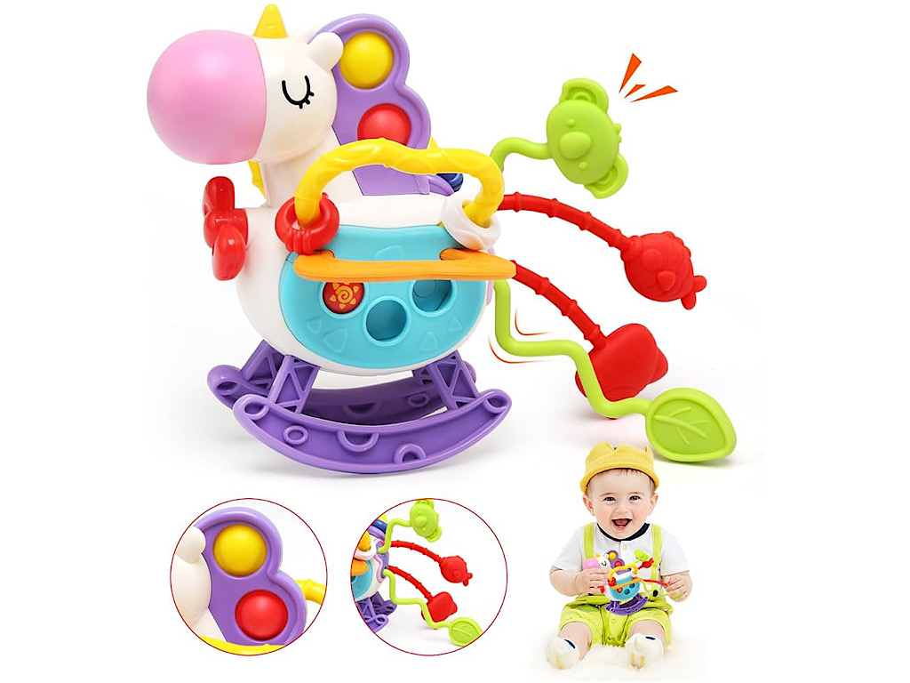 بیزی کیوب یا بیزی بال جغجغه ای دندانگیر طرح یونی کرن