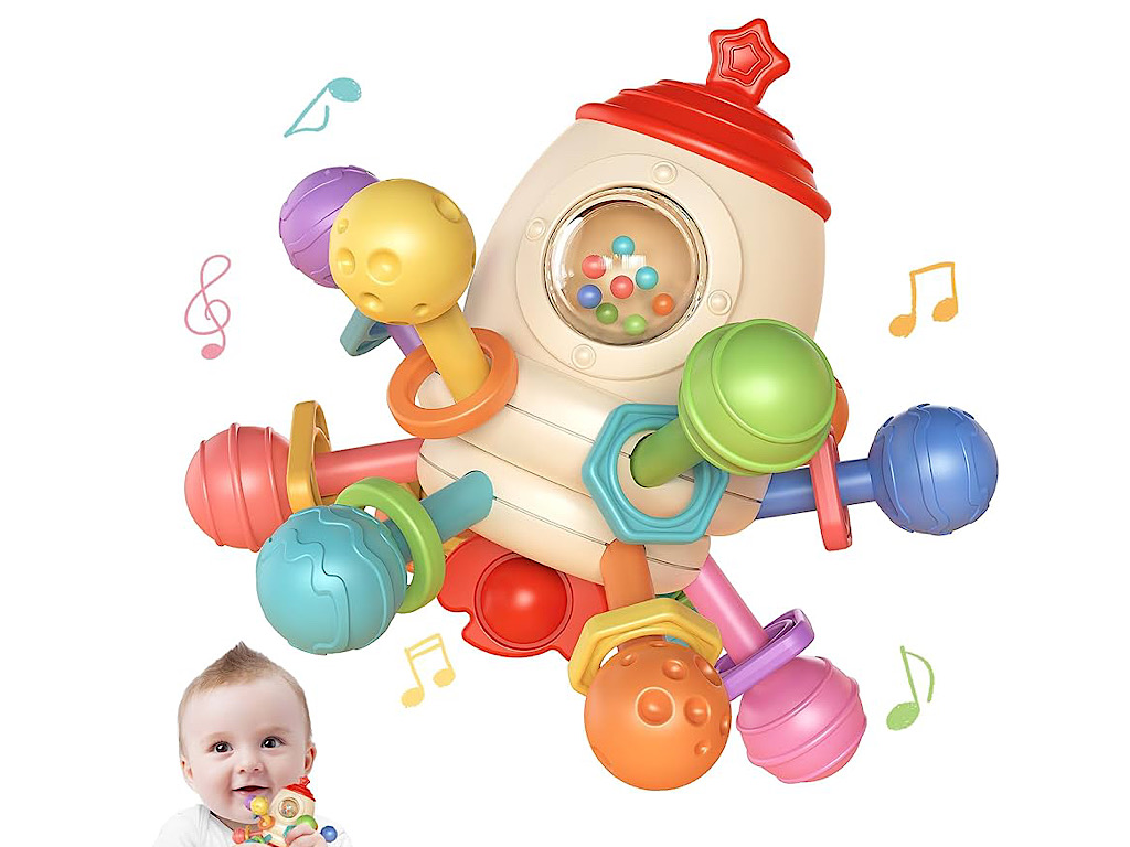 بیزی کیوب یا بیزی بال جغجغه ای دندانگیر طرح سفینه