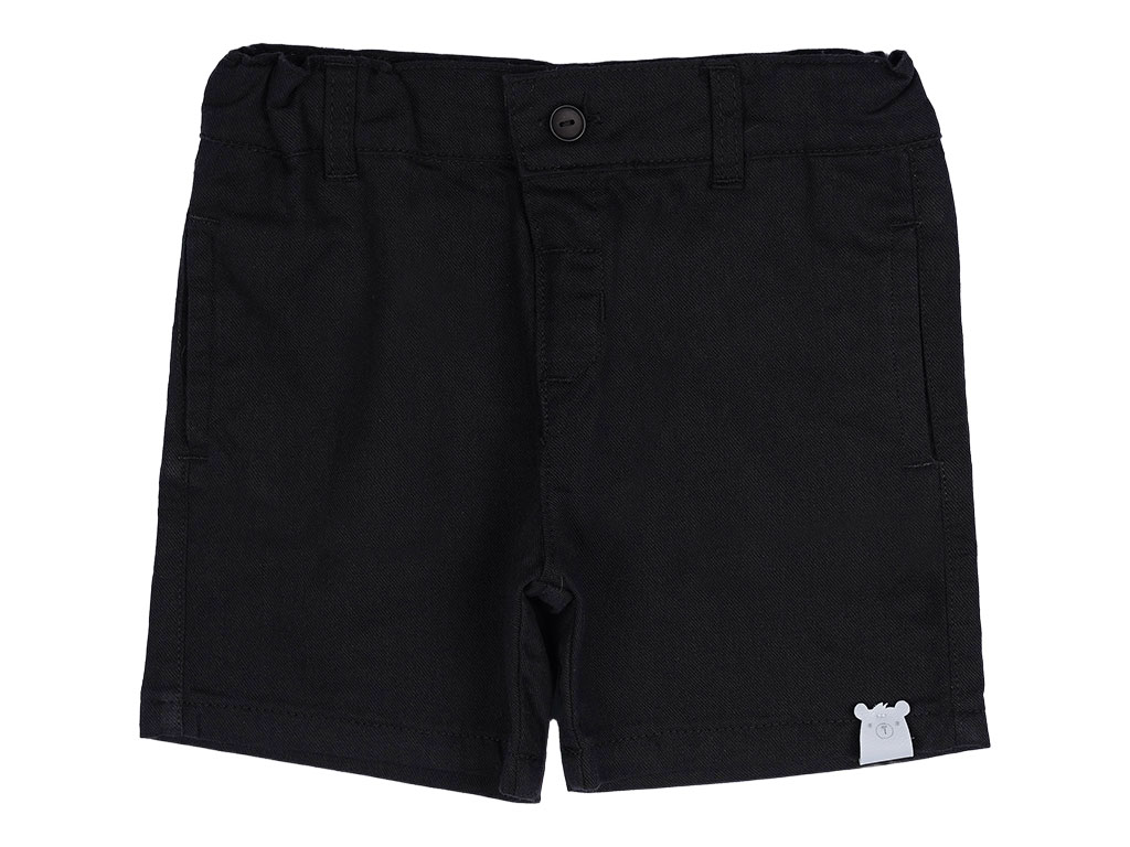 شلوارک کتان پسرانه رنگ مشکی پاپو papo