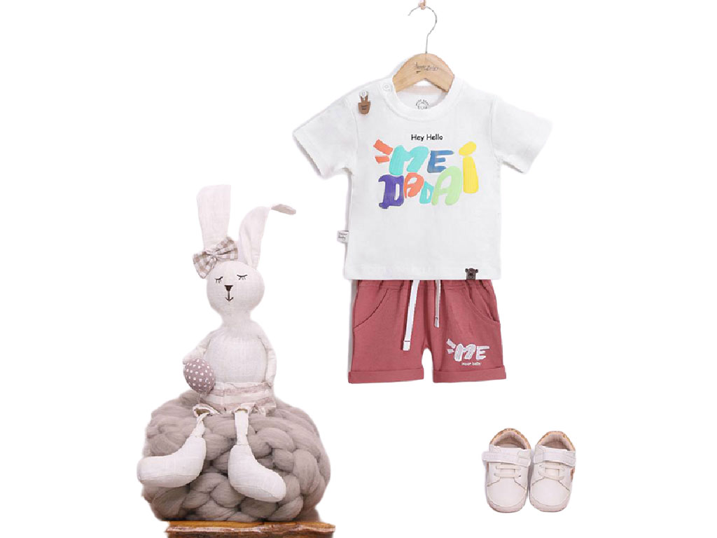 تیشرت و شلوارک راحتی طرح me dada آی نور بیبی Inoor baby