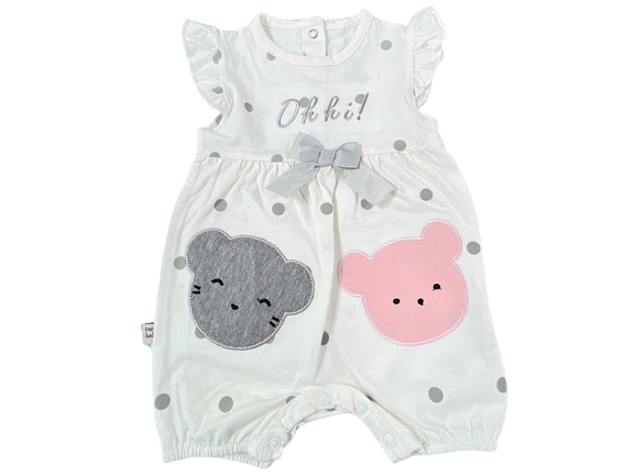 رامپر نوزاد و کودک دخترانه طرح کله خرس آی نور بیبی Inoor baby