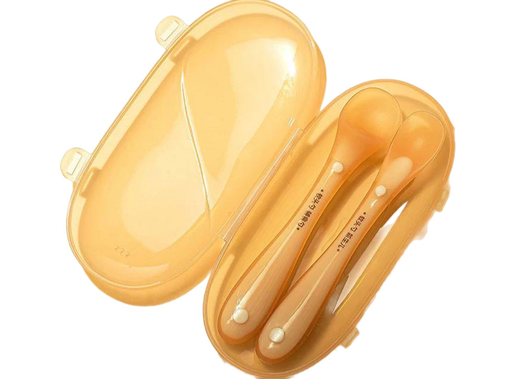 قاشق سیلیکونی 2 عددی قاب دار طرح هی اور شی HEORSHE