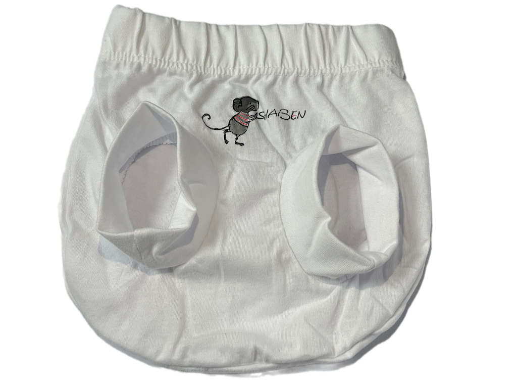 شورت عینکی نوزادی سفید طرح ملودی شابن Shabenbaby