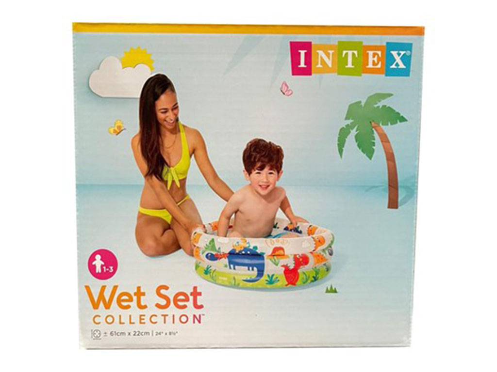 استخر بادی کودک طرح آکواریوم اینتکس intex در اندازه 22*61 سانتی متر