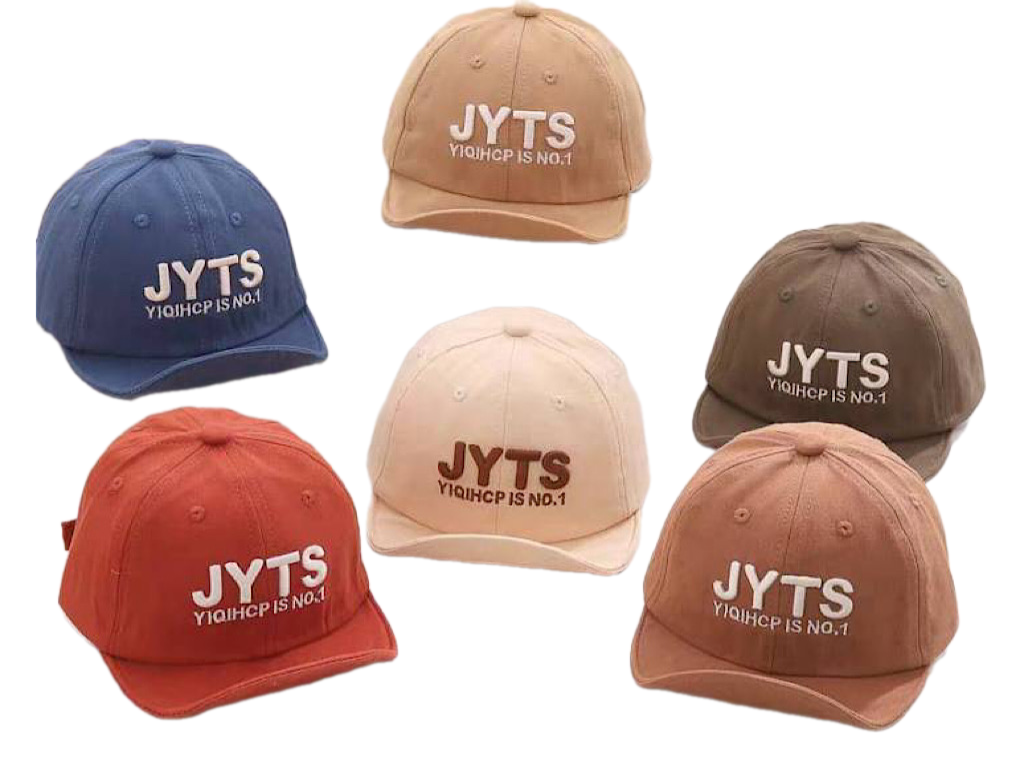 کلاه کپ لبه دار  کتان طرح JYTS (دور سر 46 cm)