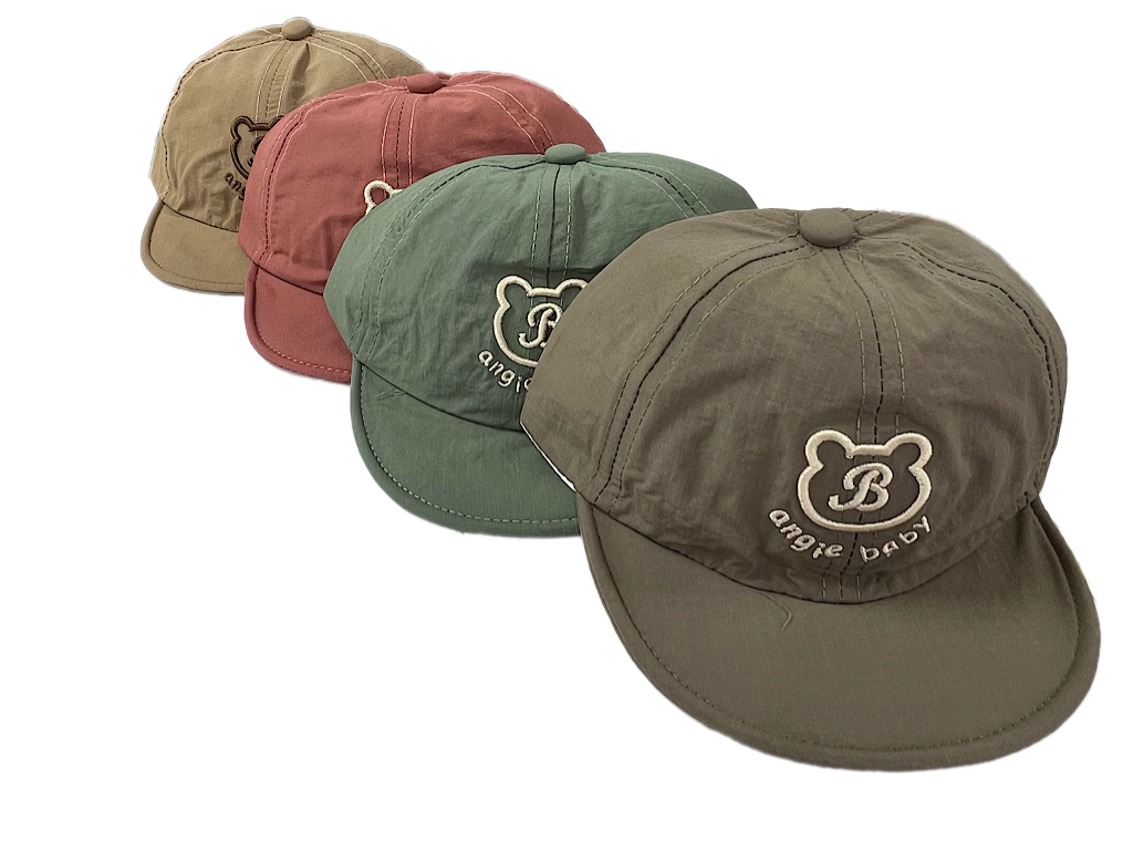 کلاه کپ لبه دار شمعی طرح کله خرس angie baby (دور سر 45 cm)