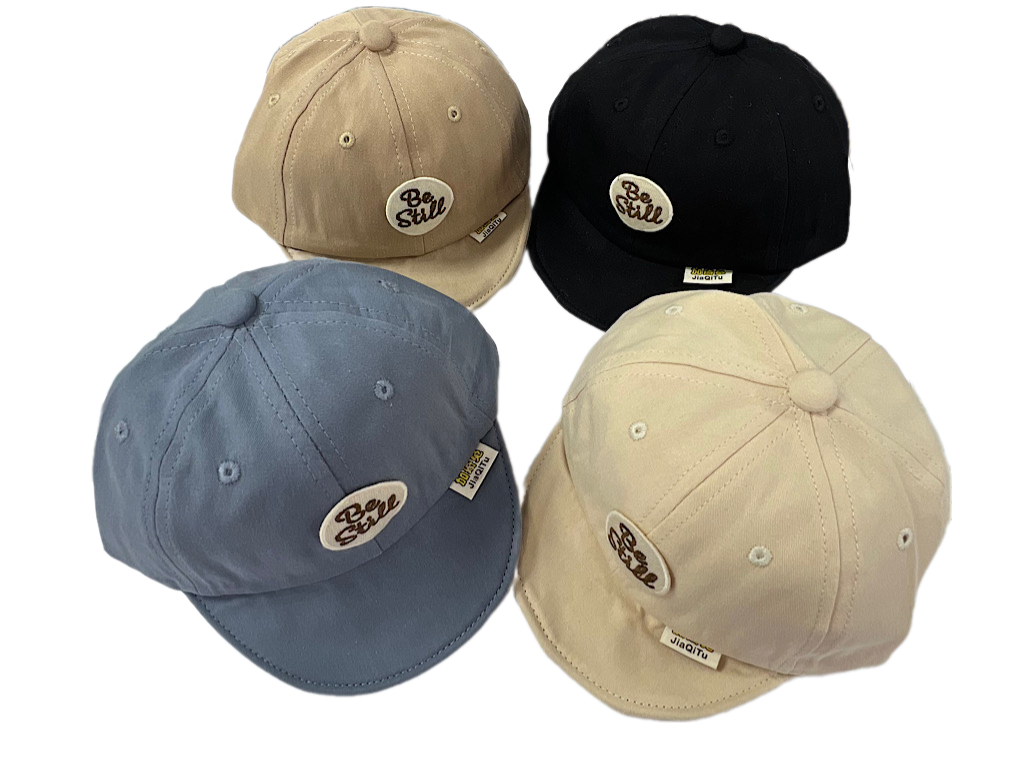 کلاه کپ لبه دار کتان طرح کله be still (دور سر 47 cm)