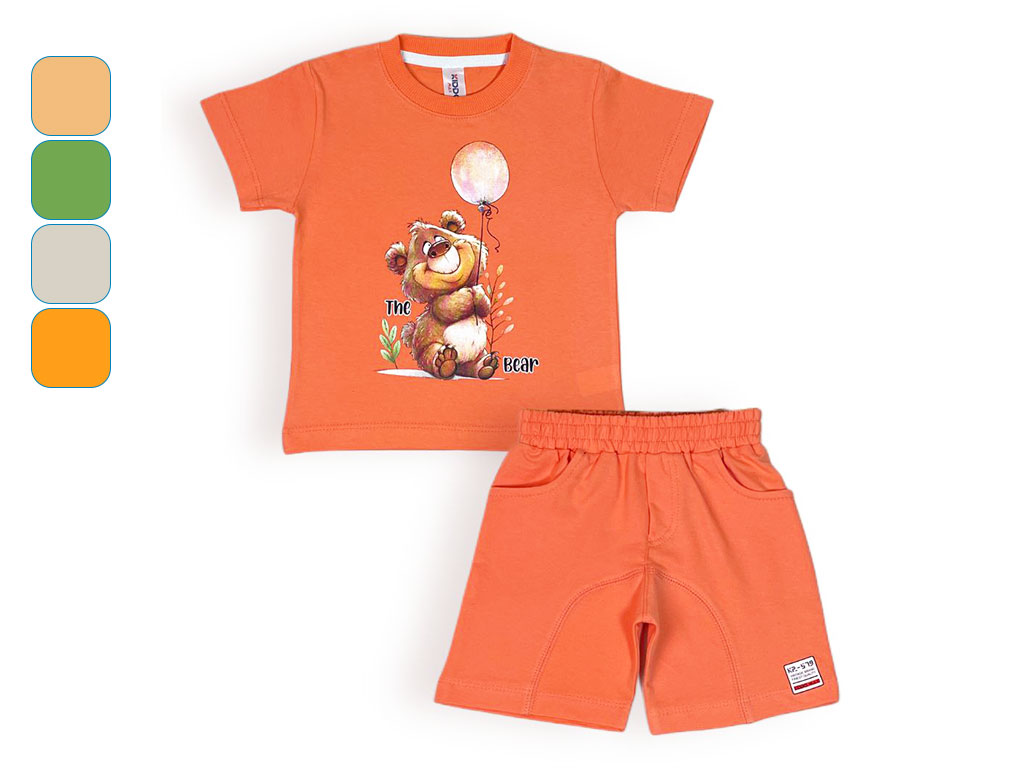 تیشرت و شلوارک راحتی 2 سال طرح خرس و بادکنک کیدو مکس kido max