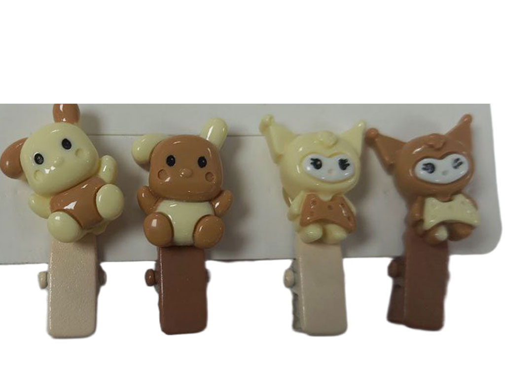 گلسر انبری نوزادی 2 عددی طرح کرومی و خرگوش (سایز کوچک)