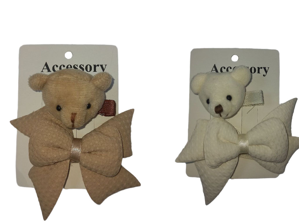 گلسر انبری دو عددی طرح خرس و پاپیون