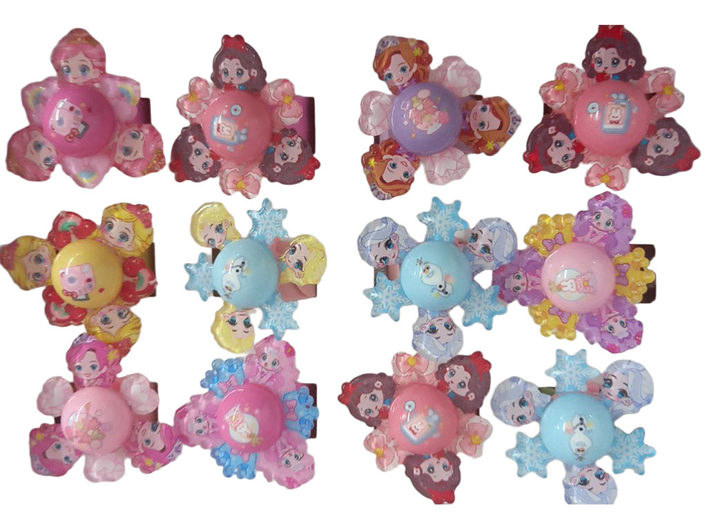 دستبند عروسکی چرخان و چراغ دار طرح شخصیت های کارتونی