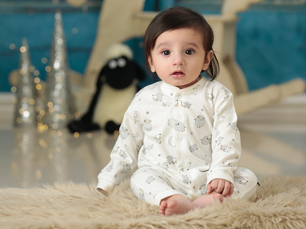 سرهمی نوزادی پسرانه طرح گوسفند و ستاره دانالو Danaloo