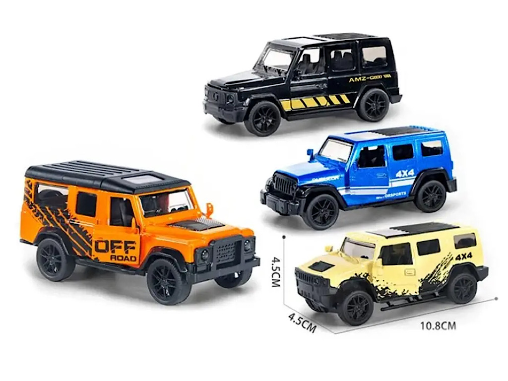 ماشین فلزی عقب کش مدل شاسی بلند اسباب بازی