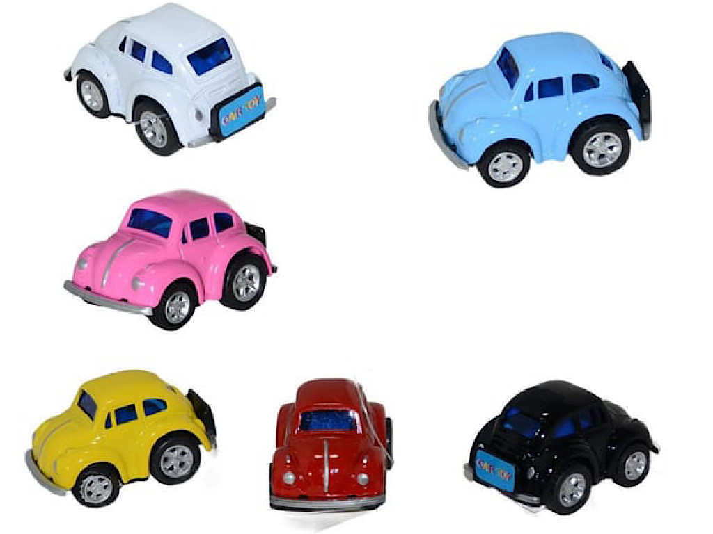 ماشین فولکس عقب کش فلزی سایز ریز اسباب بازی