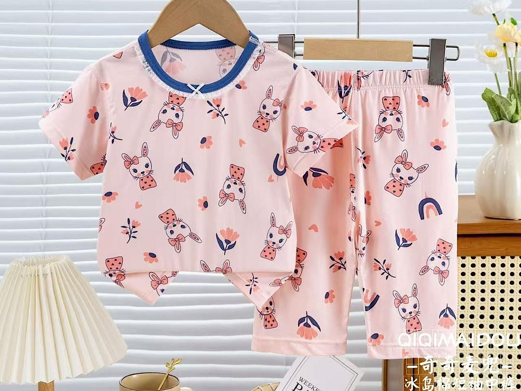 تیشرت و شلوارک بلند راحتی دخترانه