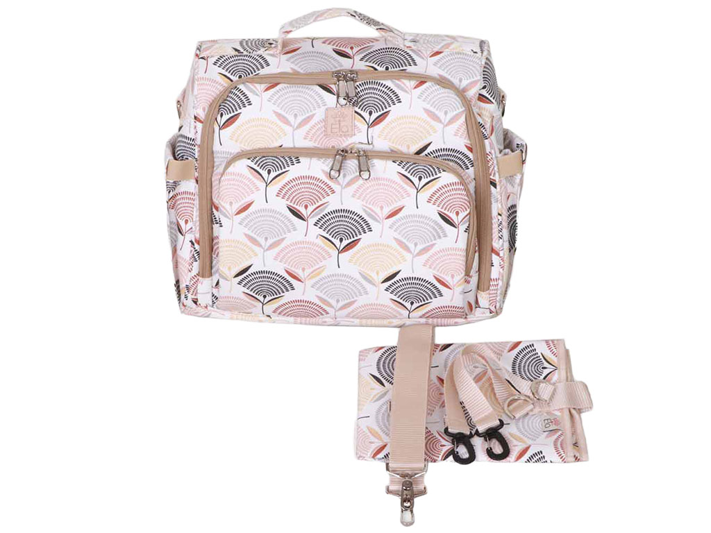 کوله پشتی و ساک لوازم ۳ کاره یونا قاصدک آجری الا  ELA