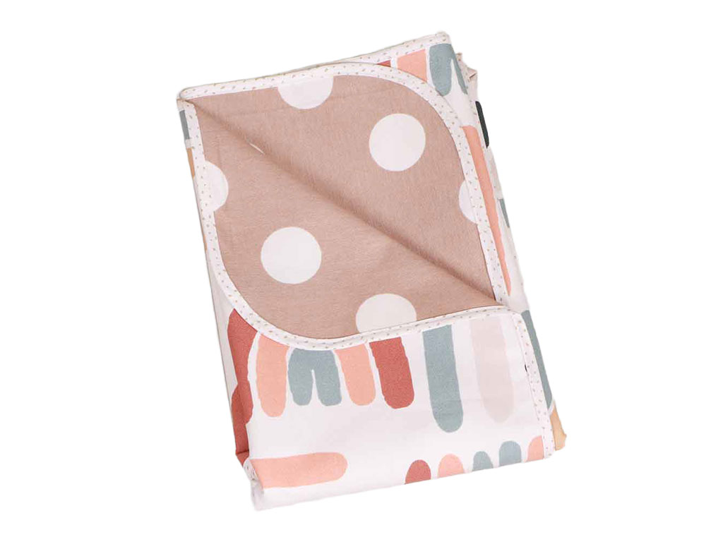 زیرانداز تعویض نوزادی طرح رنگین کمان آبرنگی الا ELA