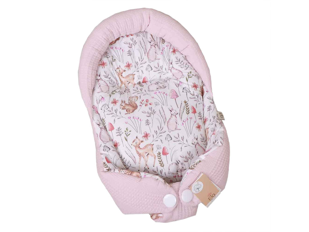 قنداق سوئیسی (آغوش گیر) نوزادی طرح چمنزار گلبهی الا ELA