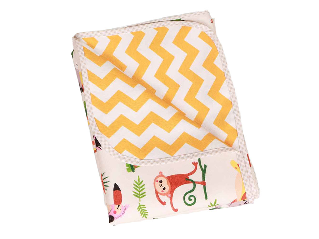 زیرانداز بازی و غذای نوزاد و کودک طرح حیوانات سافاری الا ELA