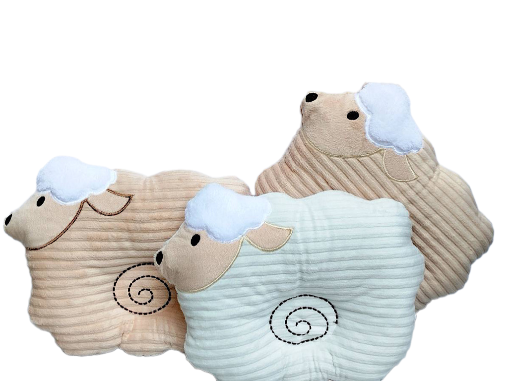 بالشت شیردهی نوزادی مخملی طرح گوسفند LOTUS