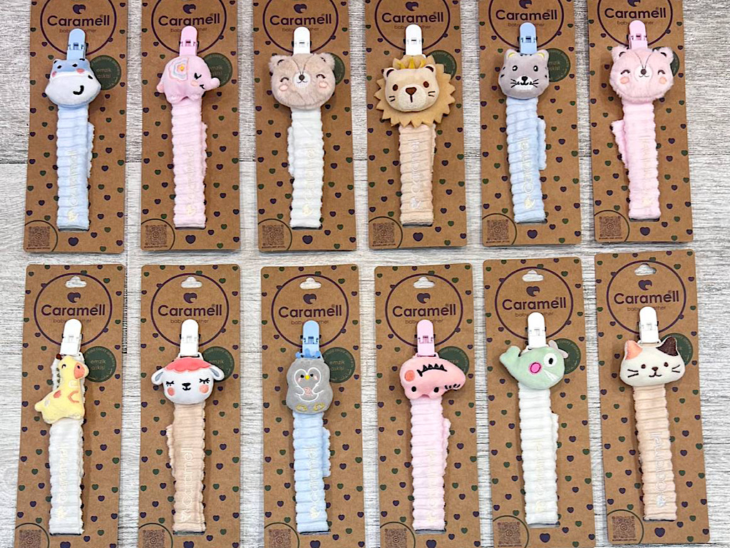 بند پستانک مخملی عروسکی CARAMELL