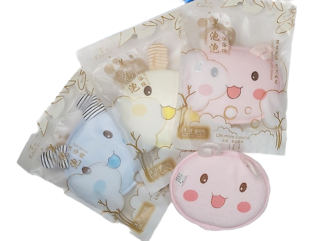 لیف ابری بدن شوی حمام نوزادی عروسکی DUECAI