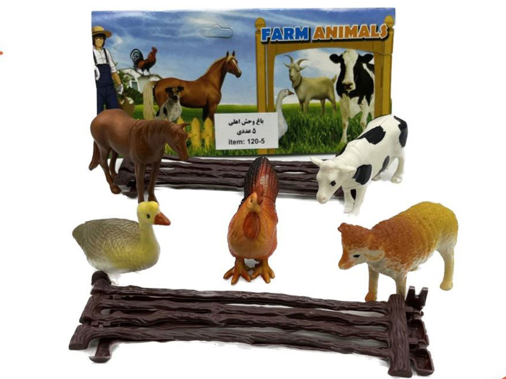 فیگور حیوانات اهلی 5 عددی اسباب بازی