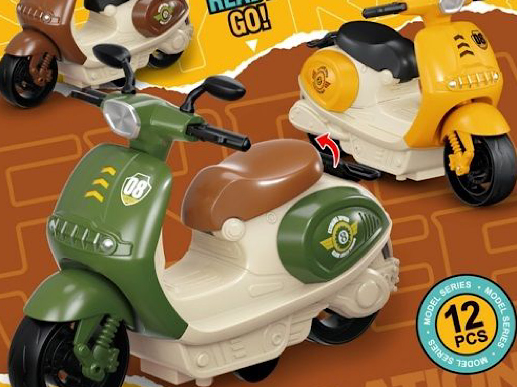 موتور قدرتی مدل وسپا اسباب بازی