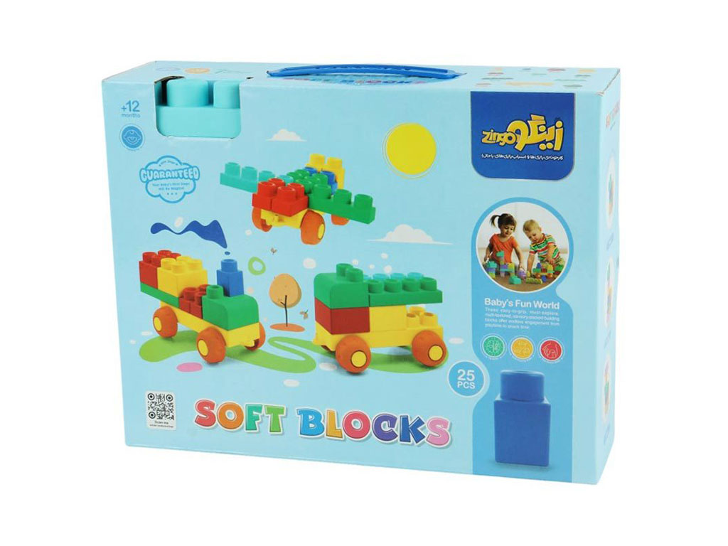 لگو سازه های نرم 25 قطعه اسباب بازی پسرانه زینگو Zingo