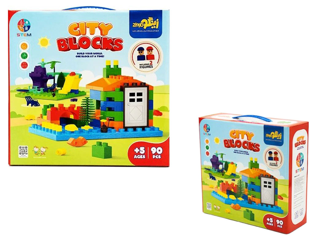 بلوک ساختنی شهر سازه ای 90 قطعه زینگو Zingo