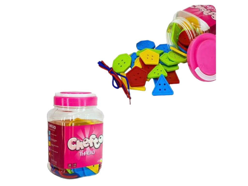 بازی چفتو مدل نخ کردنی 48 قطعه به تویز beh toys