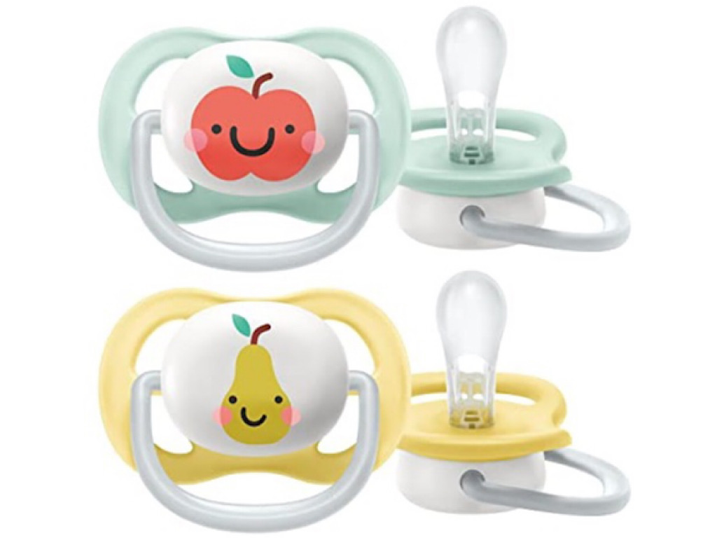 پستانک ارتودنسی دو عددی نوزادی 6-0 ماه مدل ultra air فیلیپس اونت philips avent