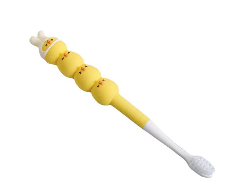 مسواک بچگانه عروسکی طرح جوجه دارای قاب