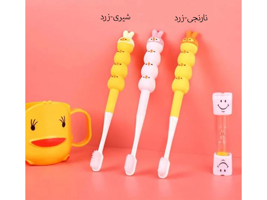 مسواک بچگانه عروسکی دارای قاب لوله ای