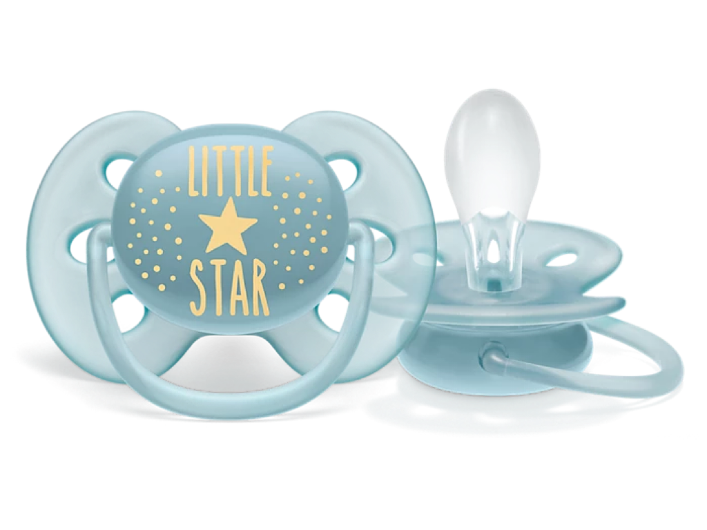 پستانک ارتودنسی دو عددی نوزادی 18-6 ماه مدل ultra soft doux  فیلیپس اونت philips avent