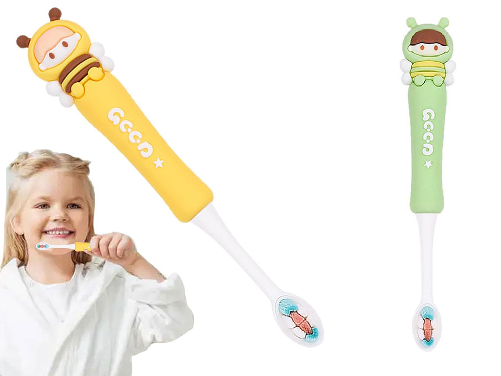 مسواک کودک طرح زنبور دارای قاب