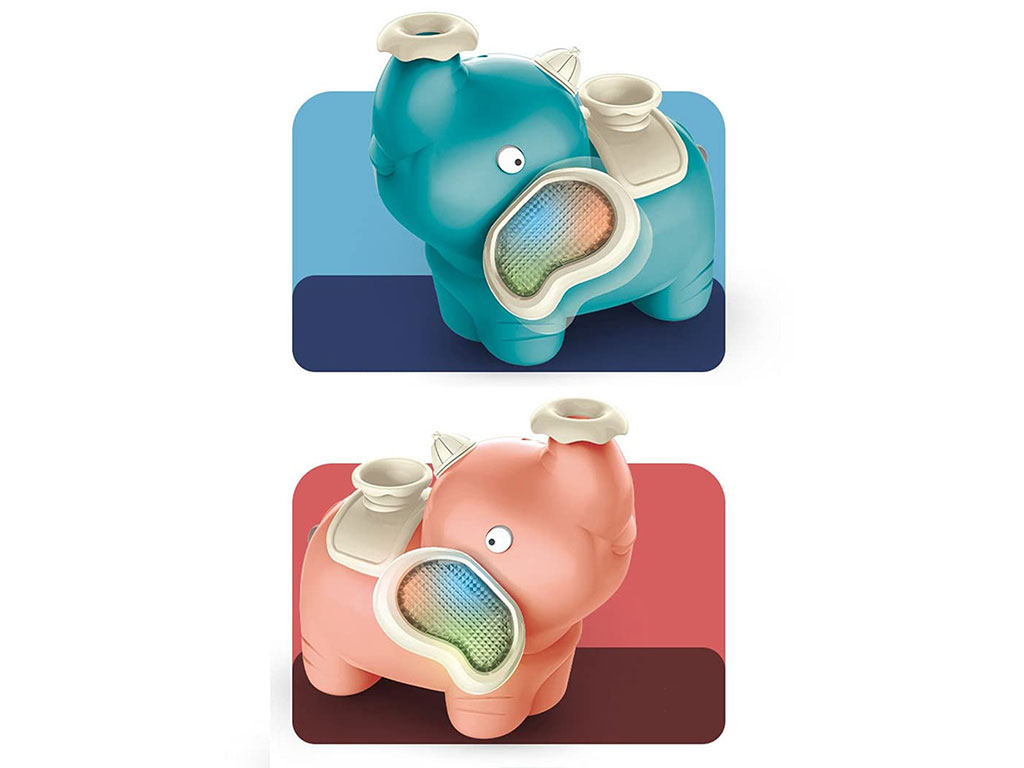 فیل موزیکال، چراغ دار، دودزا و دارای حرکت اسباب بازی