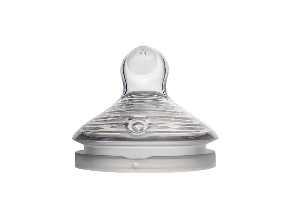 سر شیشه شیر تک عددی سیلیکونی جریان آرام نوزادی 6-0 ماه مدل natural sense پینو بیبی Pino baby