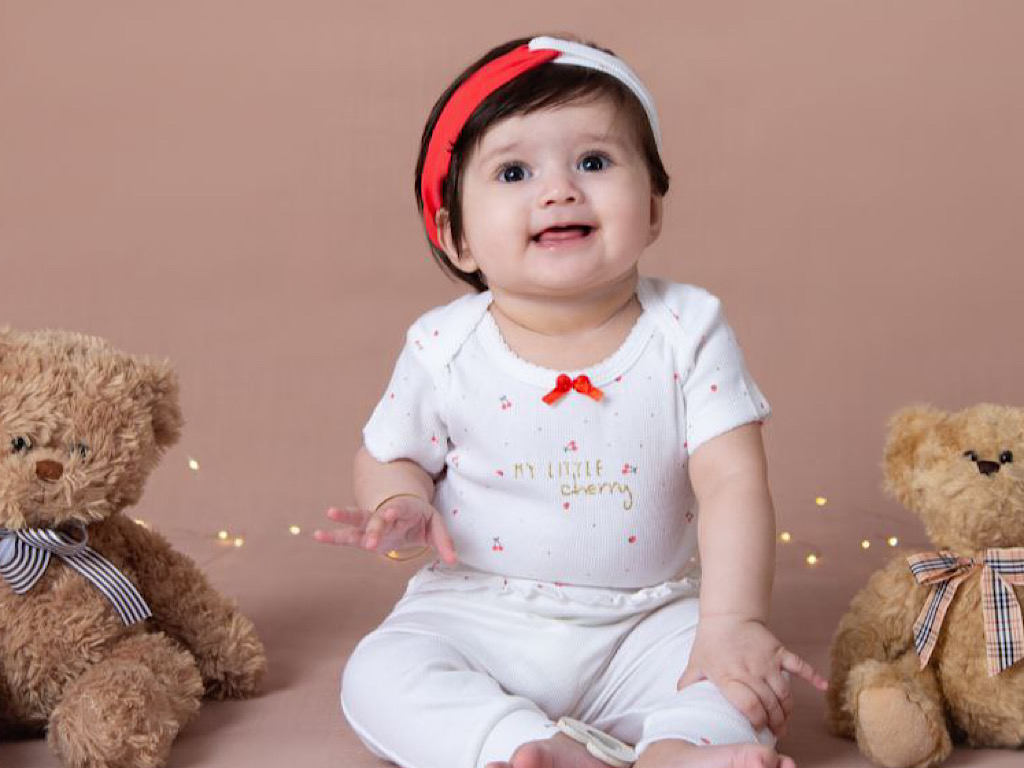 هدبند نوزادی  طرح گیلاس دانالو danaloo