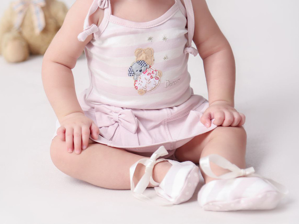 تاپ فانتزی نوزادی دخترانه طرح violet دانالو Danaloo