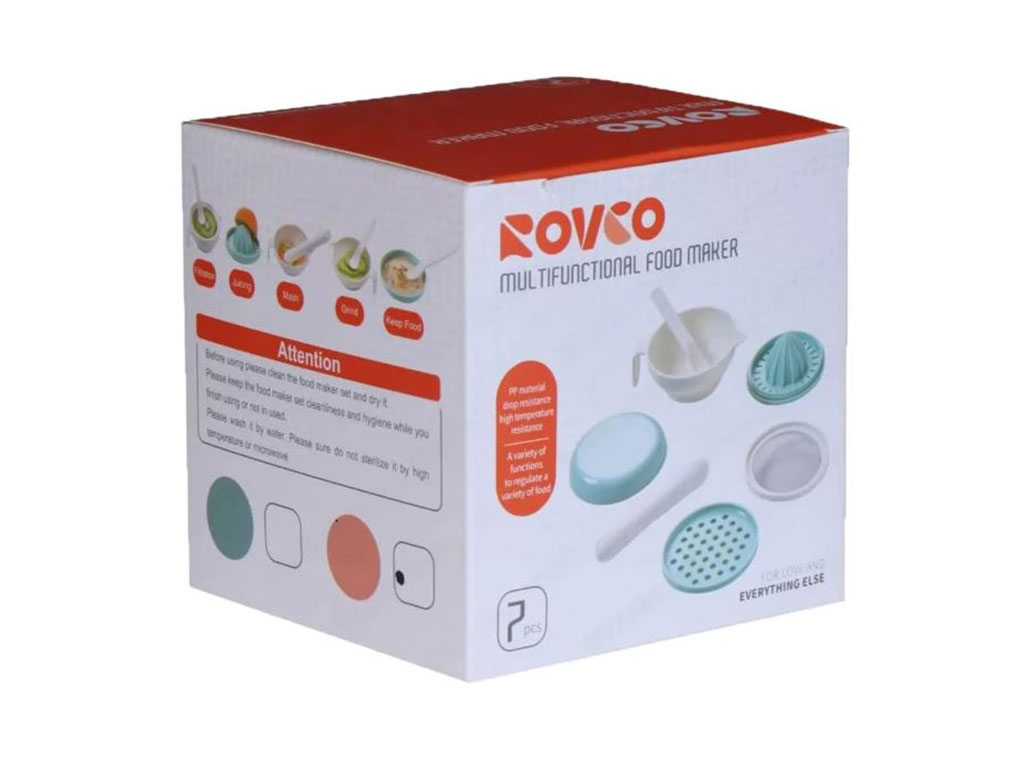 غذاساز دستی 7 تکه کودک رووکو rovco