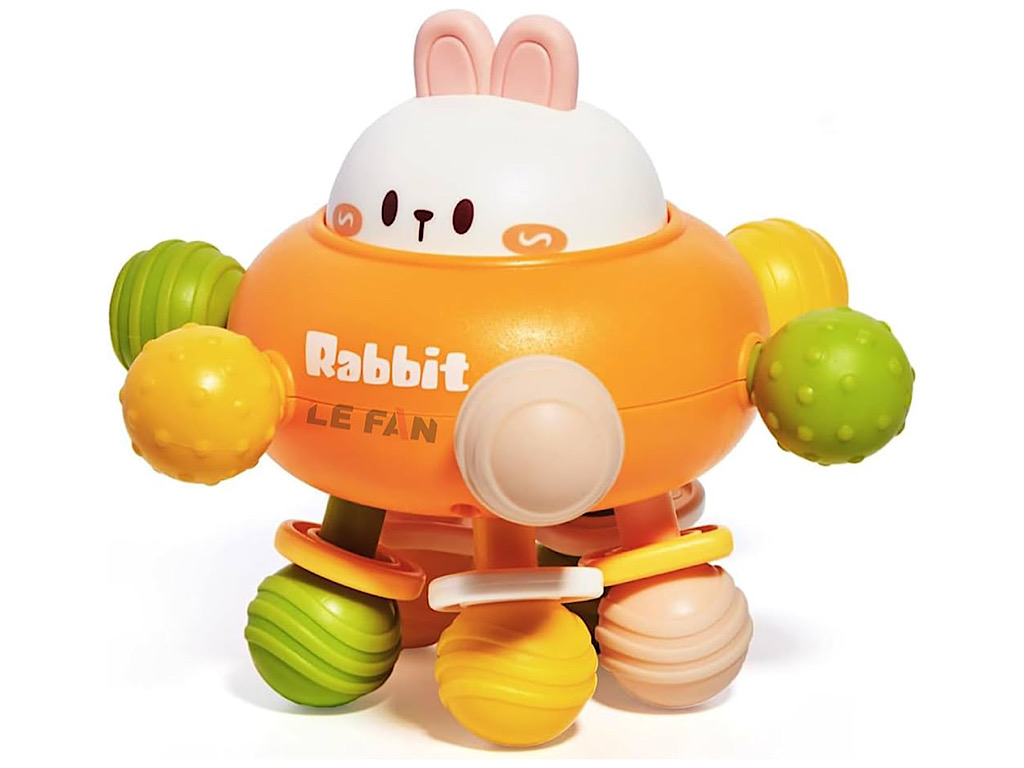 بیزی کیوب یا بیزی بال جغجغه ای دندانگیر طرح خرگوش beluche