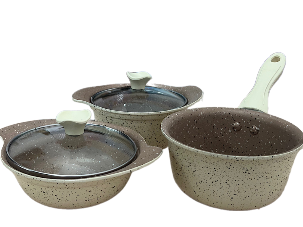 سرویس پخت و پز چدن 5 پارچه نوزاد و کودک چدن گرانیتی CHICOO