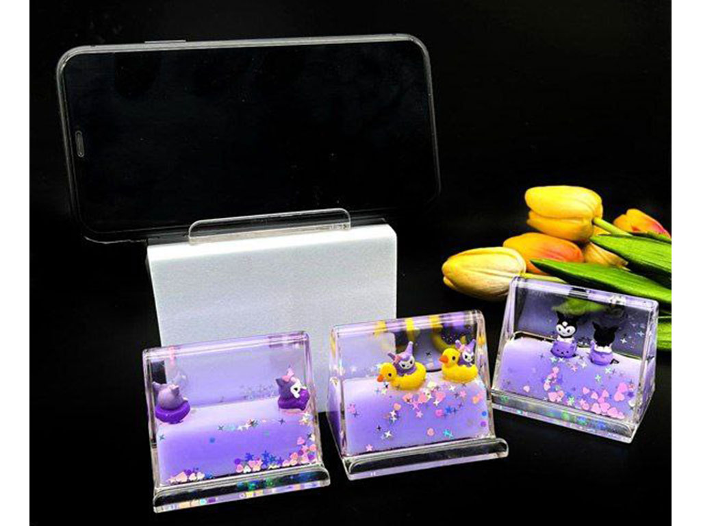 کشتی ژله ای معلق و استند موبایل طرح کرومی (سایزکوچک)