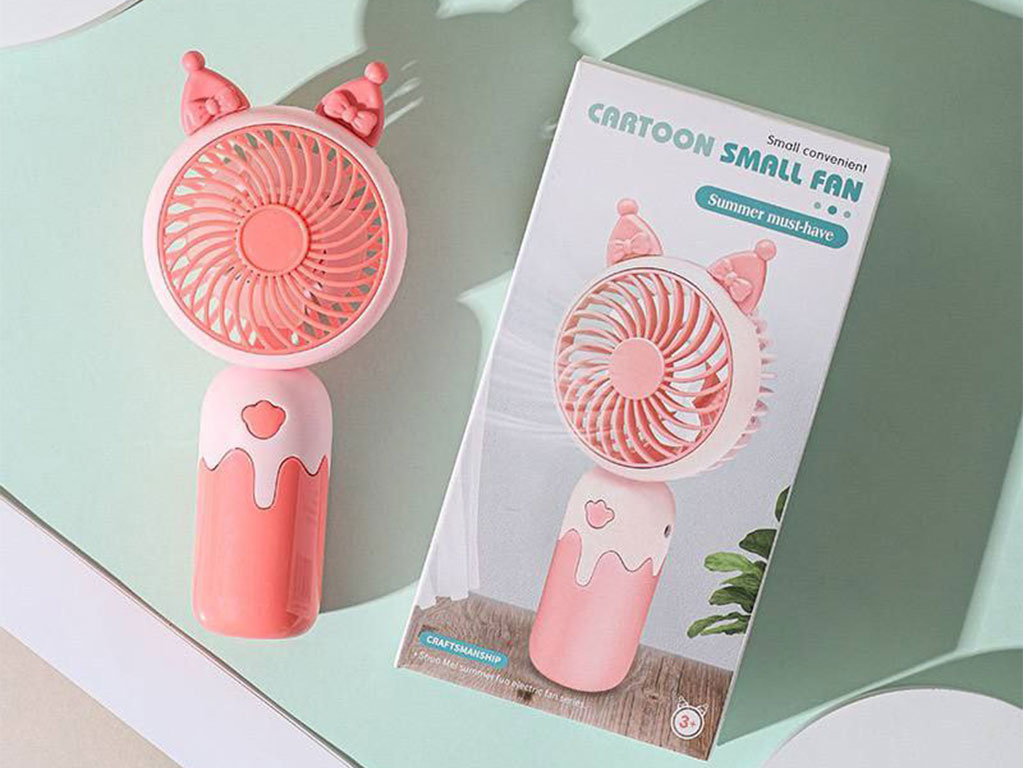 مینی پنکه شارژی مدل دستی طرح کرومی